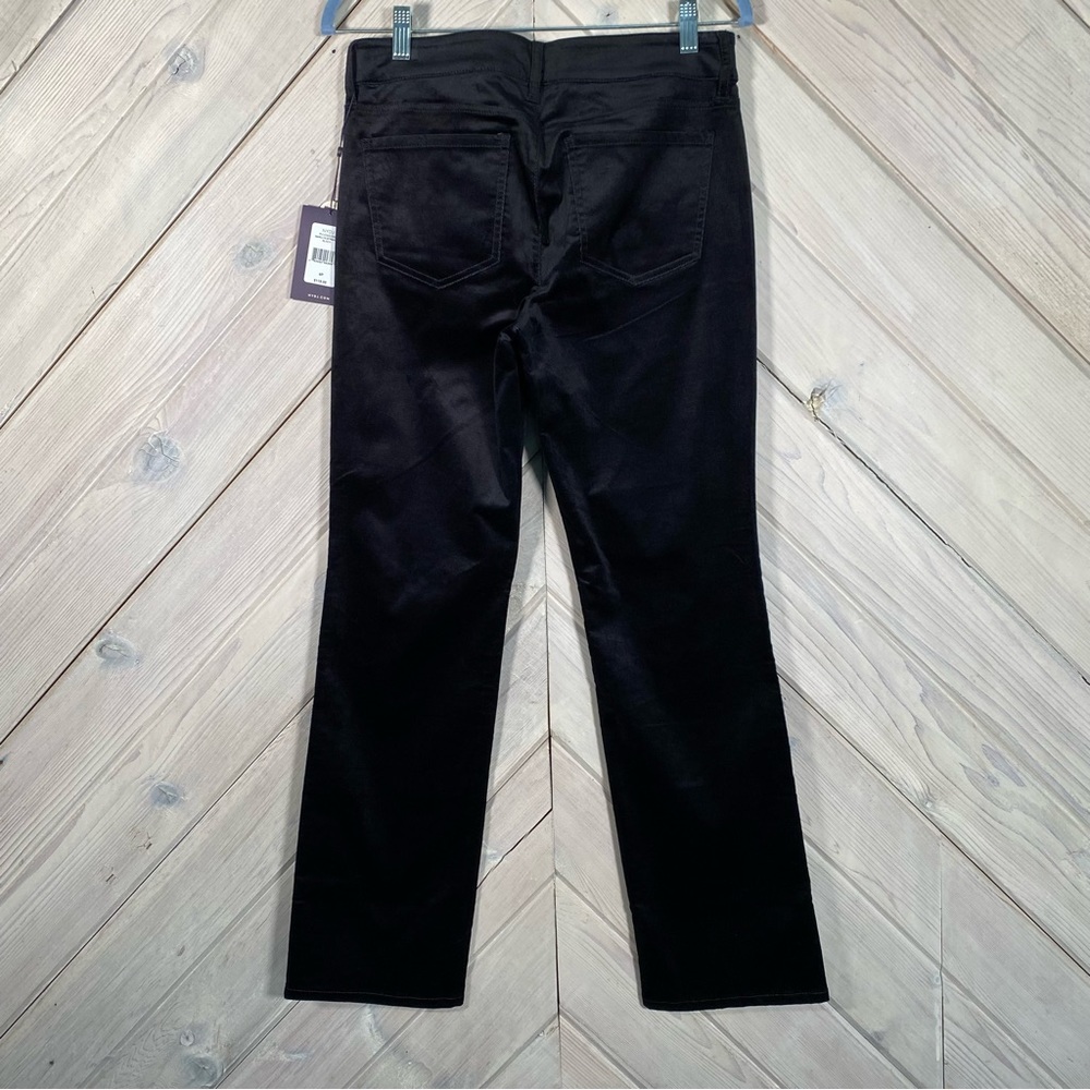 NYDJ  Black Velvet Marilyn Straight Leg Pant - Picture 9 of 14